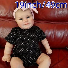 19 Inch Reborn Dolls Hand Painted Newborn Size Soft Vinyl Doll