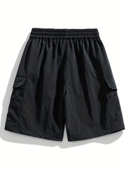 Men's Drawstring Cargo Shorts with Pockets