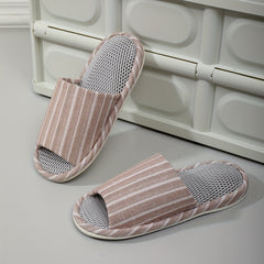 Men's Cozy Open Toe Slippers Anti-Skid Indoor Shoes