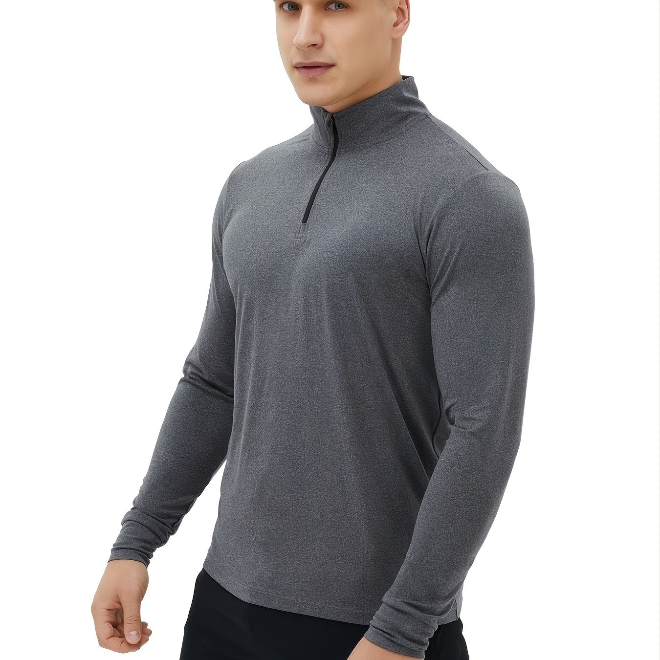 YOKGO Men's Sweat Resistance Quick Long Sleeve T Shirt