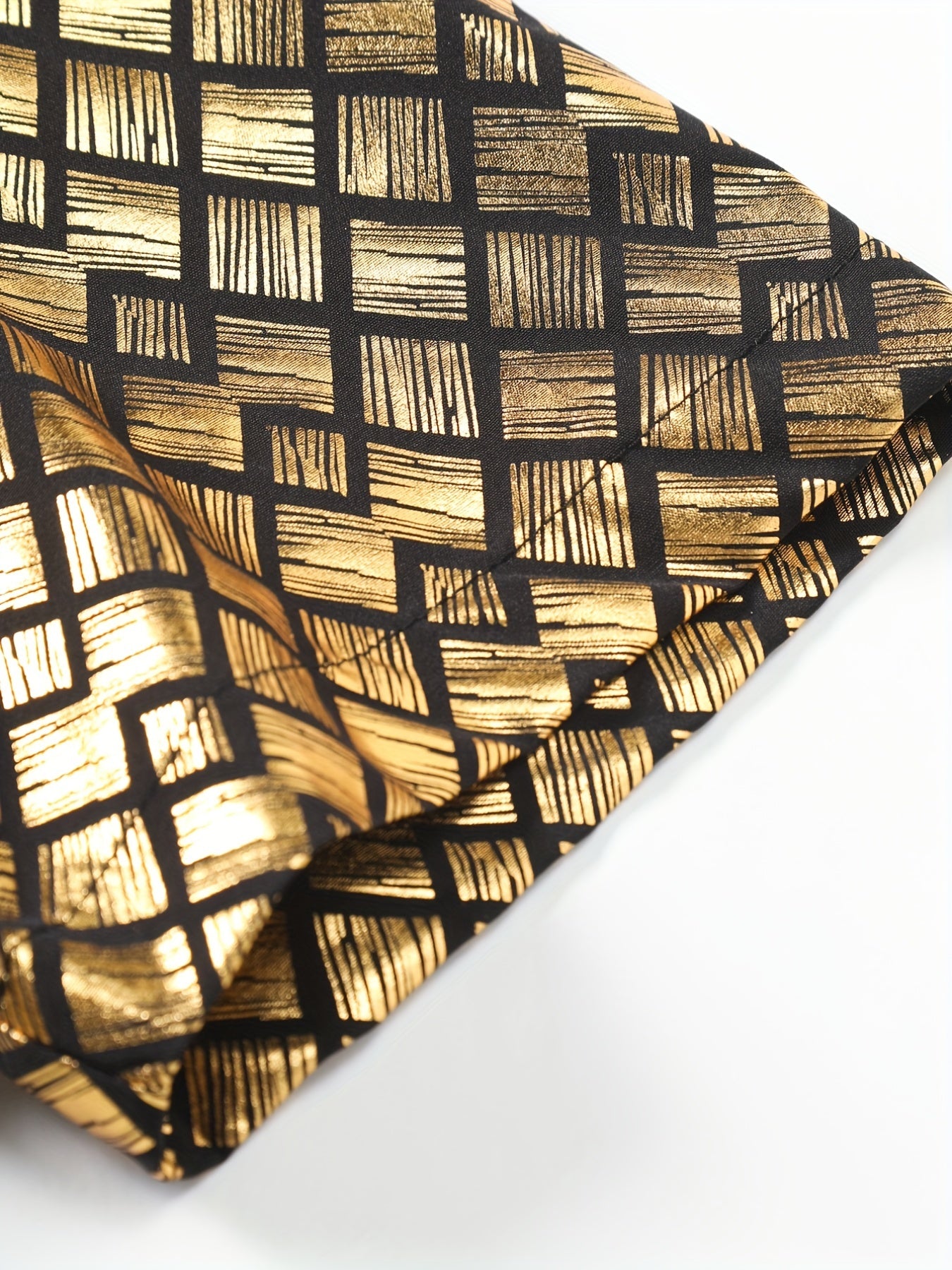 Geometric Print Men's Short Sleeve Shirt for Summer Vacation Resort