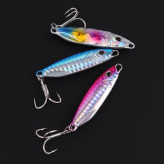 5pcs Metal Jigs Sinking Spoons Micro Jigging Bait
