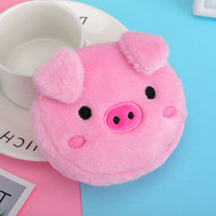 Girl's Plush Coin Purse Storage Bag - Heart Design