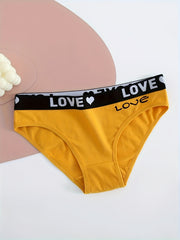 10pcs Letter Print Briefs Women's Lingerie & Underwear
