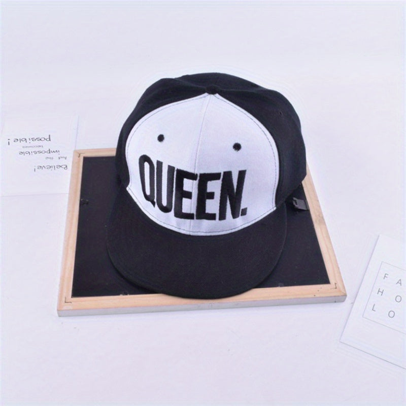 King And Queen 3D Embroidered Snapback Caps Hip Hop Style Hats