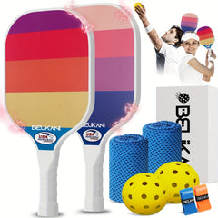 USAPA Approved Pickleball Paddles Set Of 2 with Accessories
