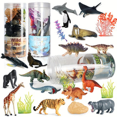 Animal Model Toy Montessori Sea Life Animals Farm Playset Kid Toy Gift