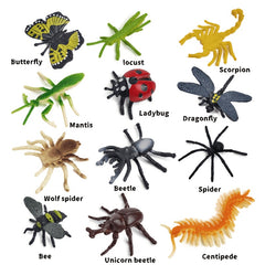 26pcs Vibrant PVC Insect Toys Colorful Mockup Insects for Kids Science Learning
