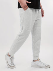 Men's Cotton Blend Solid Casual Tapered Cropped Pants