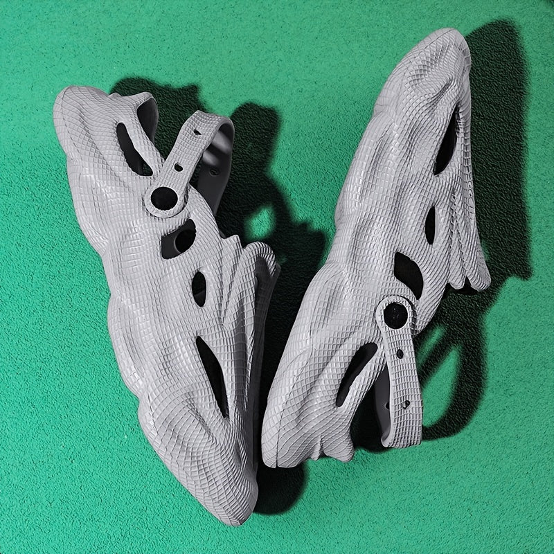 Men's Non-slip Hollow Clogs Sandals Grey