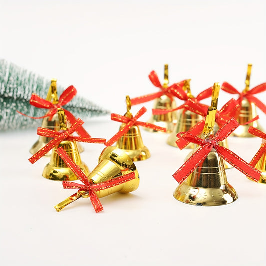 12pcs Christmas Tree Decorative Plastic Bells Home Decor