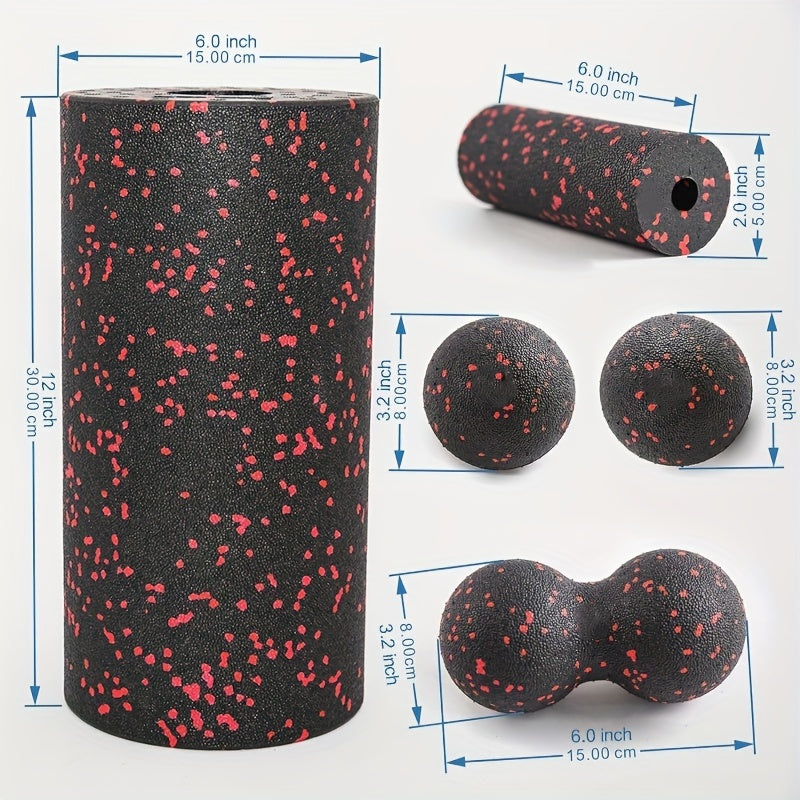 5pcs Foam Roller Set for Massage Pilates Yoga Back Roller Foot Massage Ball