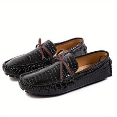 Men's Bowknot Loafer Shoes Comfy Slip On Moccasin Driving Shoes