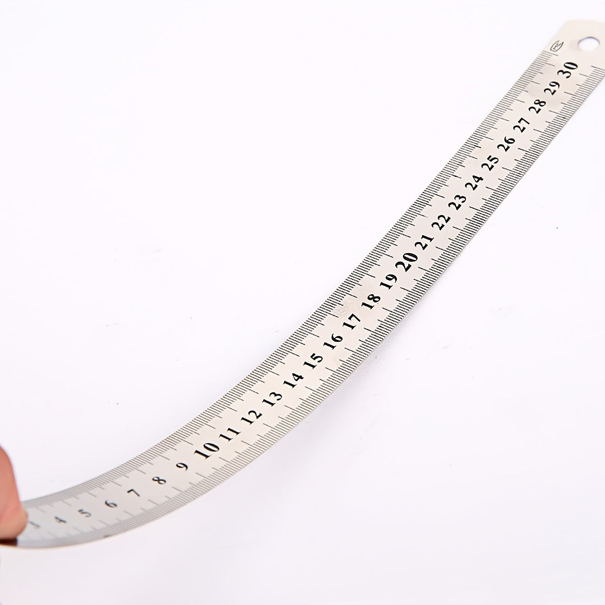 12in Stainless Steel Ruler for Student School Office