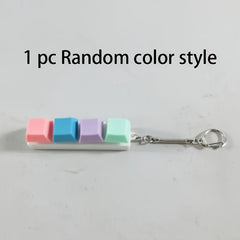 Adult Keyboard Keychain Relaxation Toy Multicolor Novelty Gift for Halloween