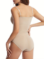 Solid Shaping Bodysuit Tummy Control Slimming Slip Body Shaper