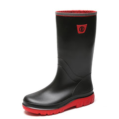 Men's Knee High Rain Boots Waterproof Non slip Outdoor Work Fishing Shoes
