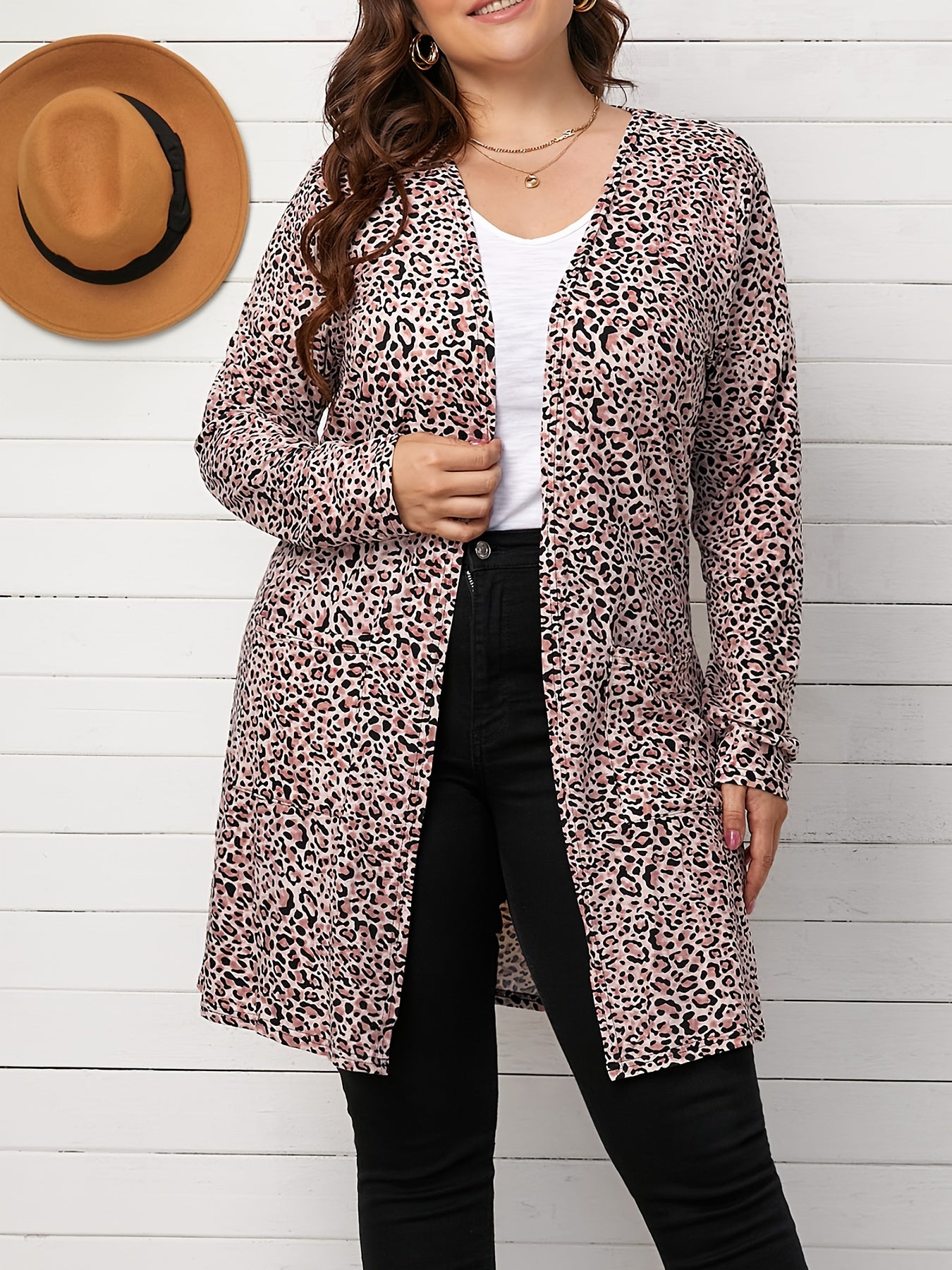 Leopard Print Long Sleeve Cardigan