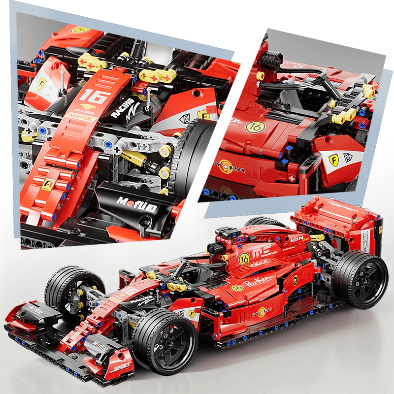 1163pcs Building Block Off Road Racing Car Red