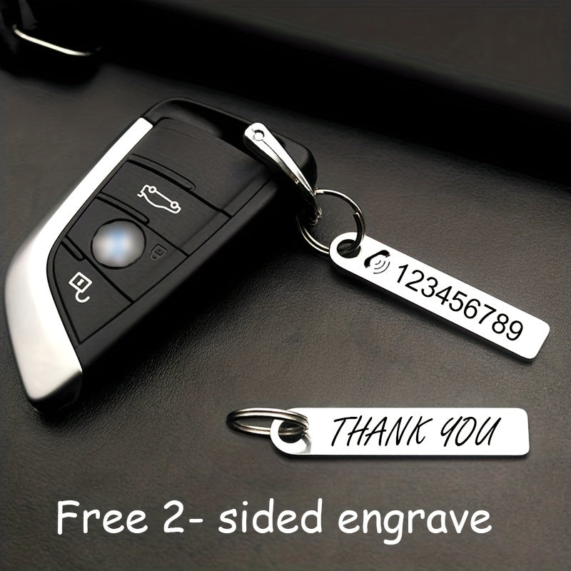 Personalized Men's Key Chain Stainless Steel Car Key Holder