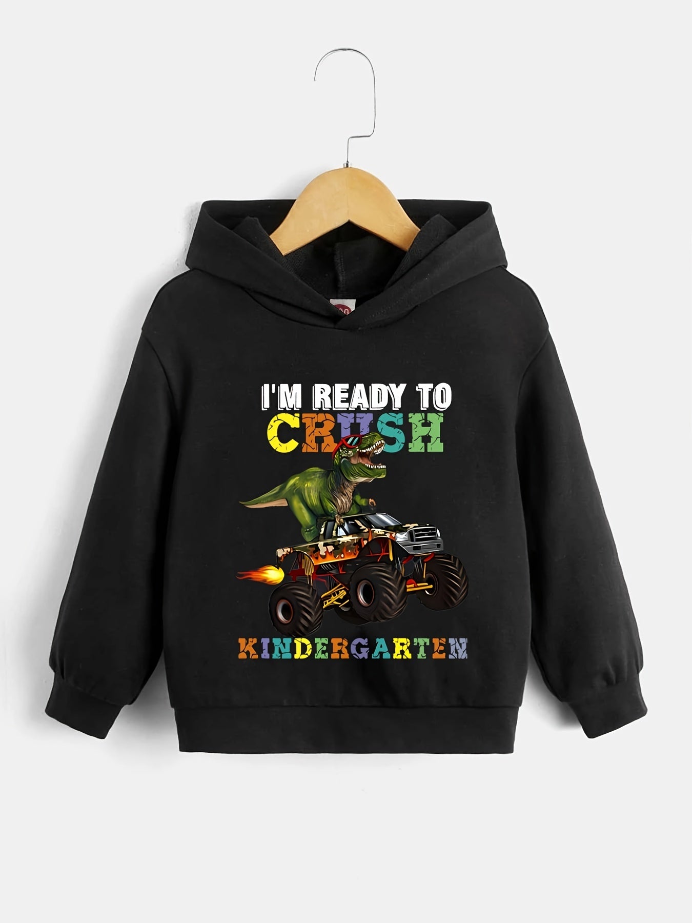 Funny Dinosaur Hooded Sweatshirt for Boys