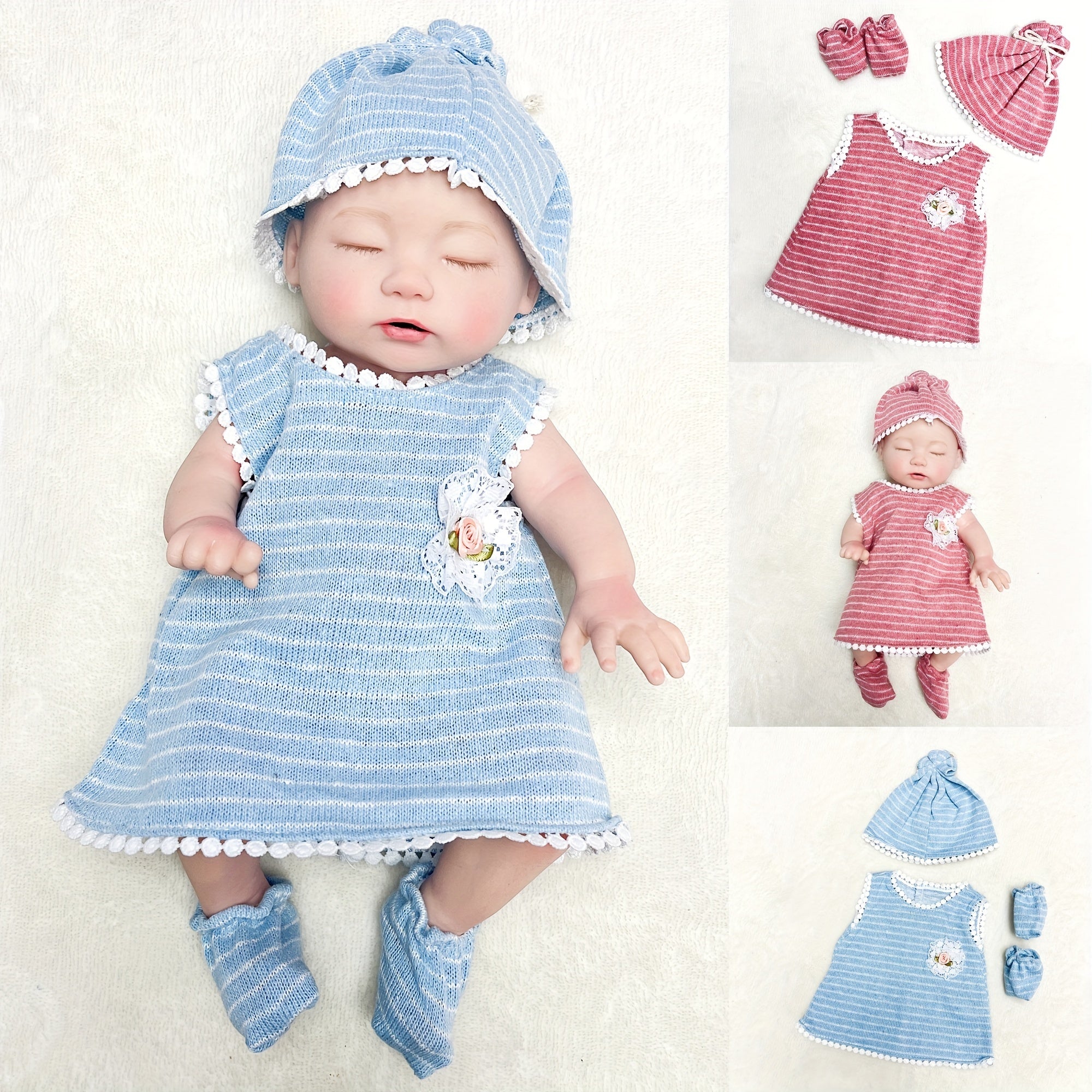 6 Sets Doll Clothes Gift for 14 18 Inch Infant Baby Dolls