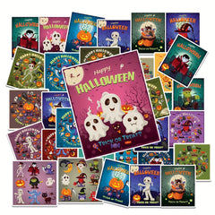 40pcs Halloween Themed Stickers for Spooky Decorations and Crafts