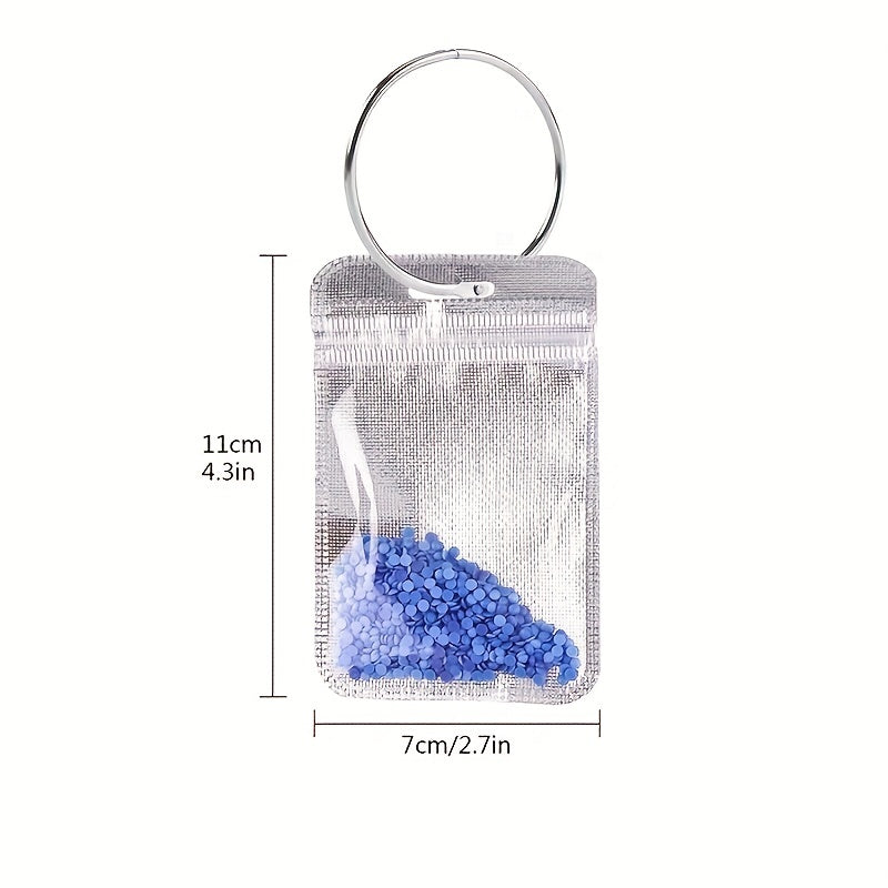 50pcs Ziplock Bags 5D DIY Rhinestones Painting Tools Self Adhesive Bags