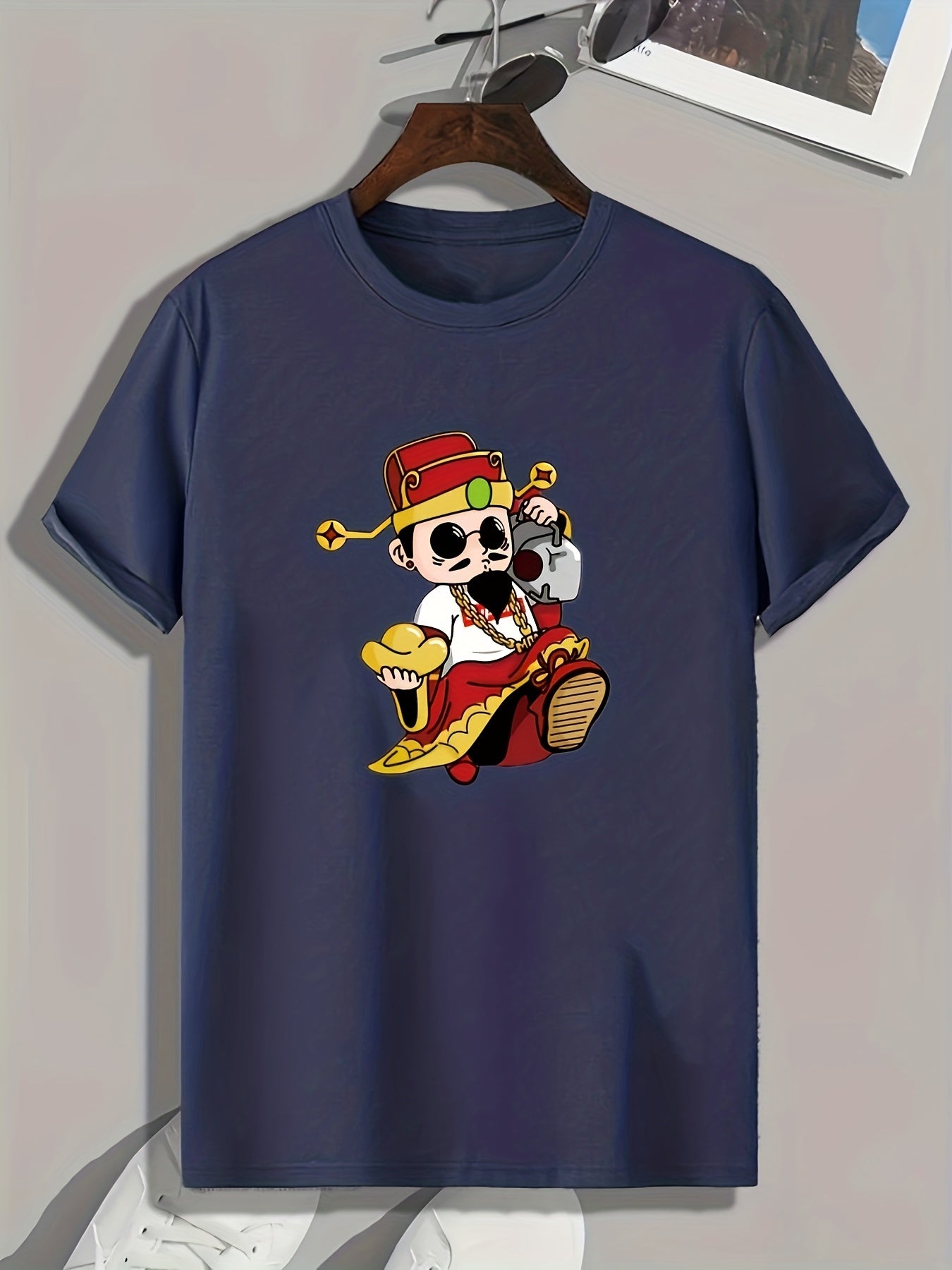 God Of Wealth Graphic Men's Tee Casual Comfy T-shirt