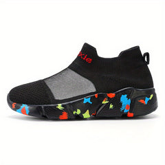 Men's Lightweight Slip-on Athletic Sneakers, Breathable Walking Shoes