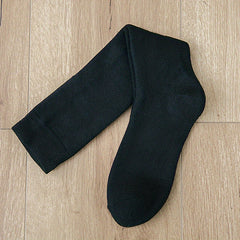 Solid Calf Socks Comfy Knee High Stockings Women's Hosiery