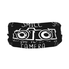 Unisex Sports Headband with Camera Sweat Wicking Stretchy & Breathable Polyester