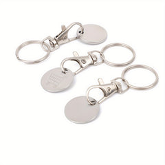 Shopping Cart Keychain Aluminum Alloy Token Keyring