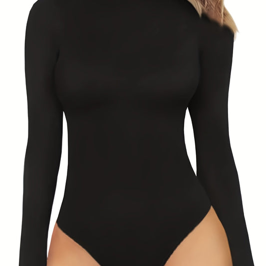 Seamless Shaping Bodysuit Tummy Control Slimming Long Sleeve Body Shaper