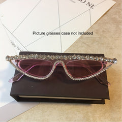 Y2K Rhinestone Cat Eye Sunglasses Small Frame Stylish Women Eyewear