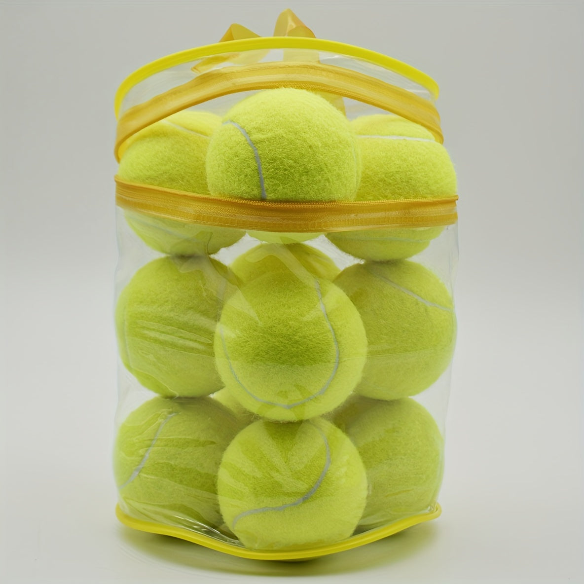 12pcs High Elasticity Rubber Tennis Balls Beginners Practice Outdoor Games