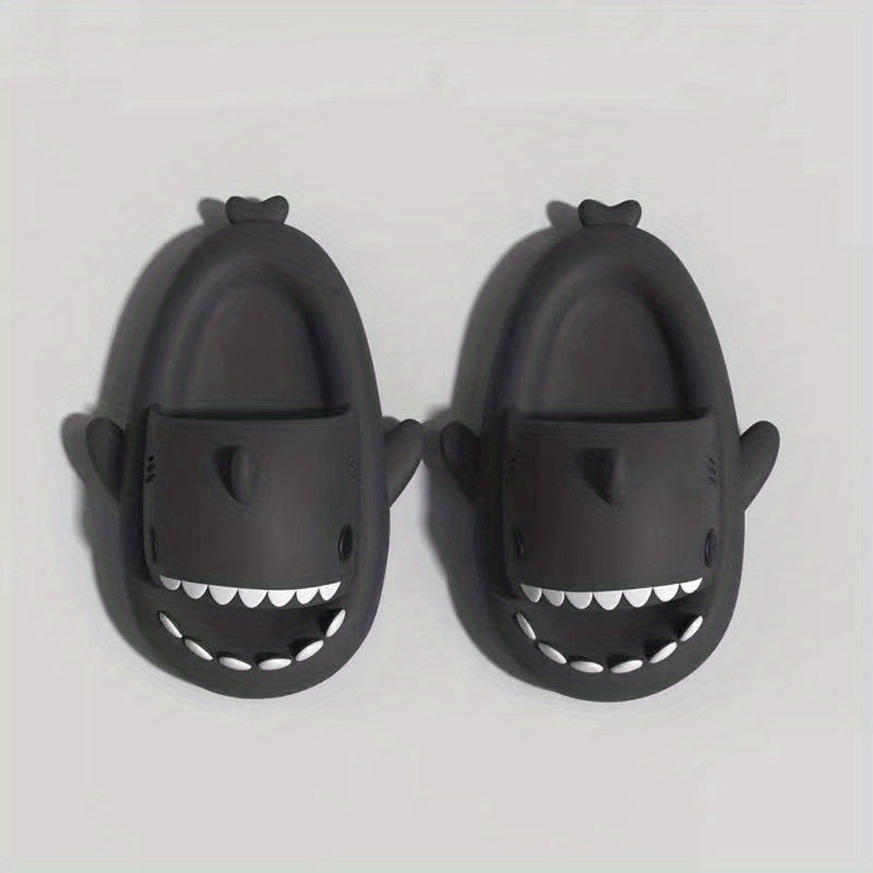 Women's Cartoon Shark Slides Soft Non Slip Shoes Indoor & Outdoor Beach Slides