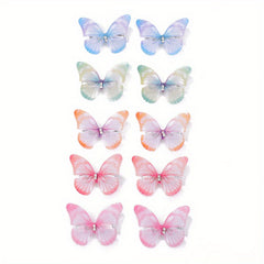 10pcs Butterfly Hair Clips for Baby Girls