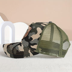 Men's Summer Dog Bear Mesh Baseball Cap Breathable Animal Peaked