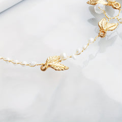 Flower & Pearl Hair Comb Bridal Wedding Accessory