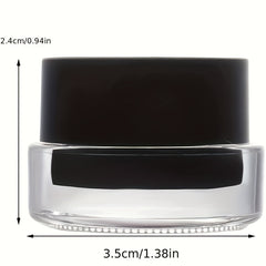Brown Eyeliner Cream Set with Brush - Waterproof, Long Lasting, Smooth