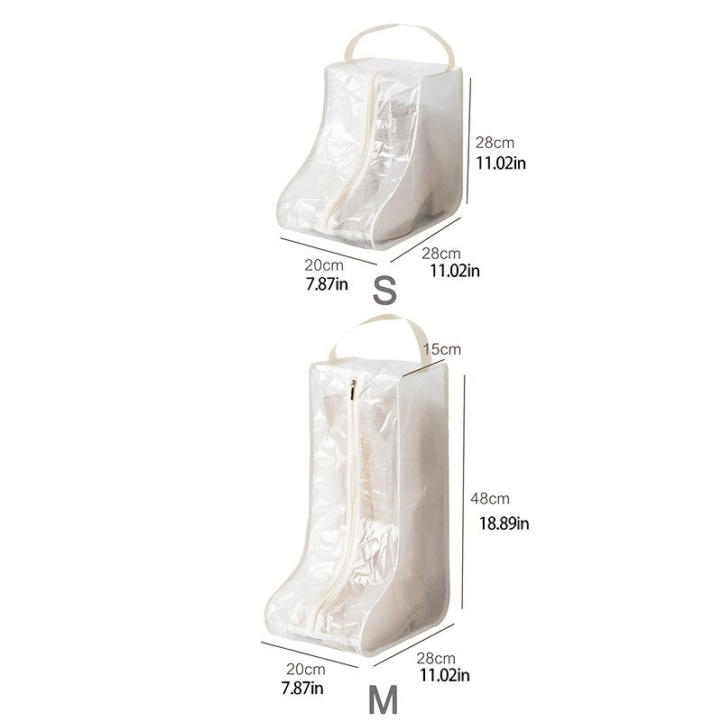 Boots Storage Bag Zipper Lightweight Protective Cover Dust-proof Shoe Container
