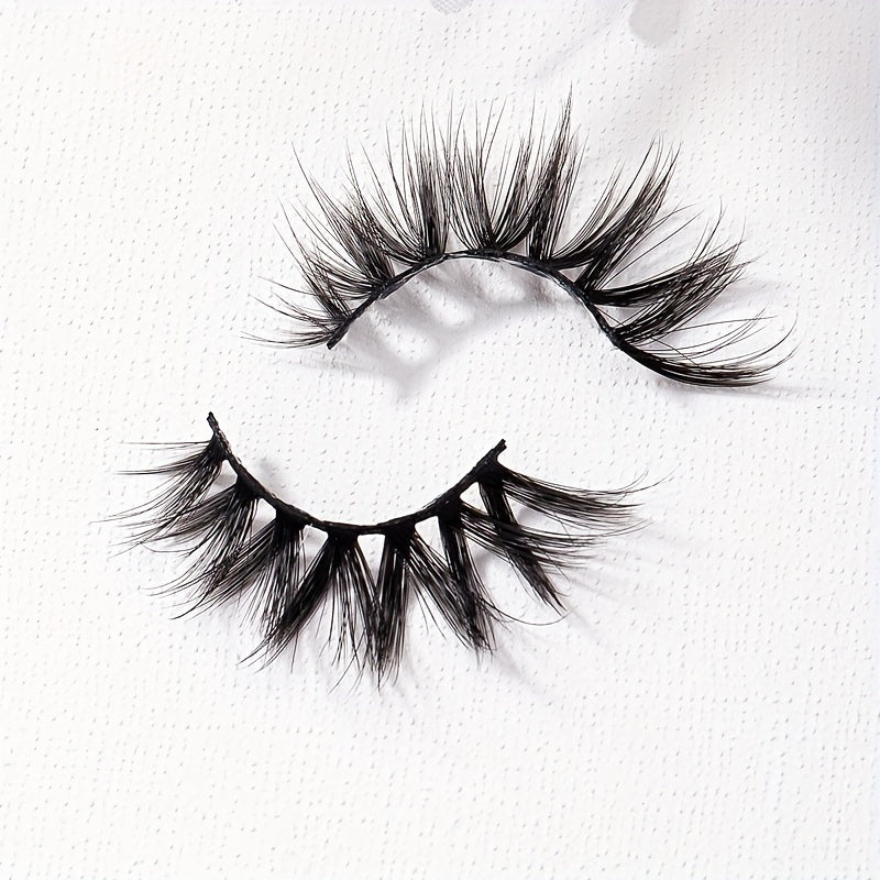 7 Pairs 5D Fishtail False Eyelashes Fluffy Wispy Makeup Extension 15mm