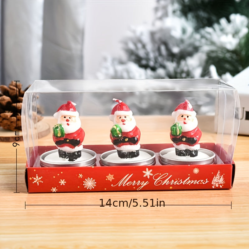 Christmas Candles Paraffin Painted Confession Props