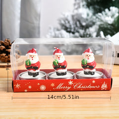 Christmas Candles Paraffin Painted Confession Props
