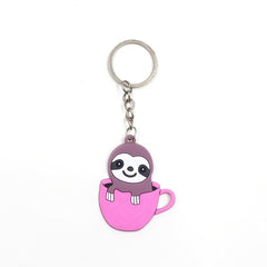 Sloth Party Favors Birthday Kit Tattoos Key Chains Hair Clips Neckla