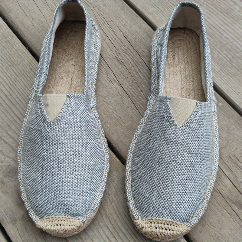 Men's Slip On Canvas Shoes Casual Breathable Comfy Outdoor Walking Shoes