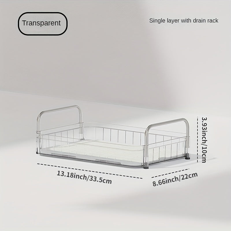 Desktop Transparent Storage Rack for Kitchen Bathroom Bedroom Cosmetics Display