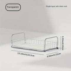 Desktop Transparent Storage Rack for Kitchen Bathroom Bedroom Cosmetics Display