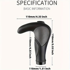 Mountain Bike Rubber Horn Grips Double sided Locking Auxiliary Handles
